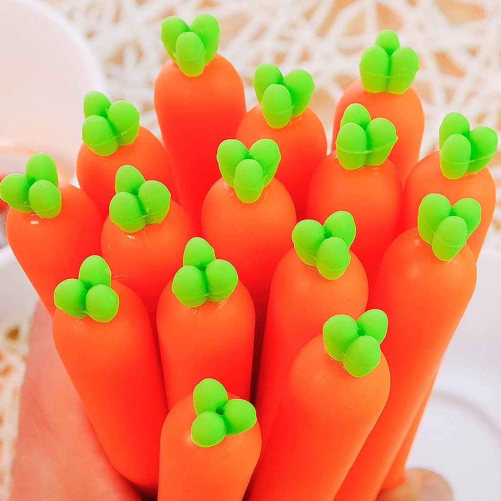 

Jonvon Satone 30 Pcs Cute Super Sprouting Cartoon Carrot Neutral Pen Gel Korean Student Stationery