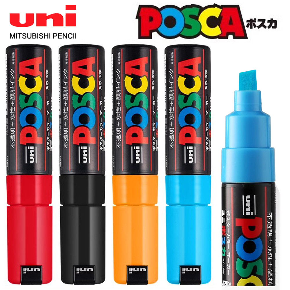 

Uni Posca Marker Pen Pc-8K Pop Advertising Poster Graffiti Pen 8Mm Manga Painting Hand-Painted