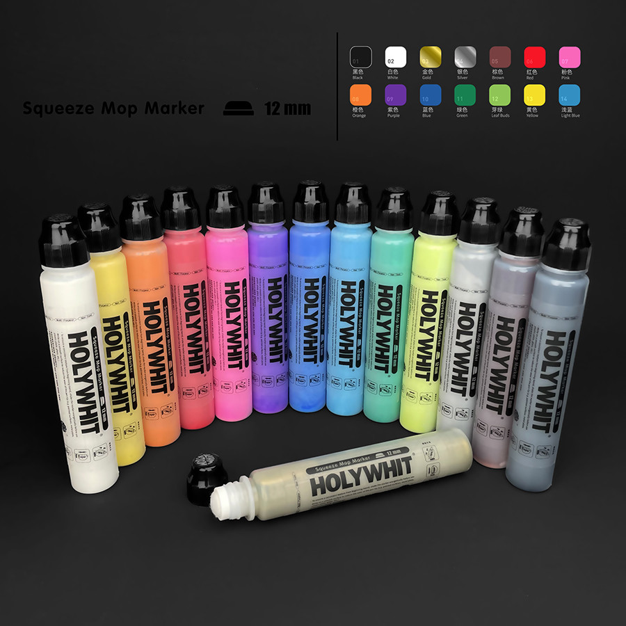 

50Ml Graffiti Flow Pen Oil-Based Paint Signature Pen Round Tip Highlighter Waterproof 12Mm Paint Pen