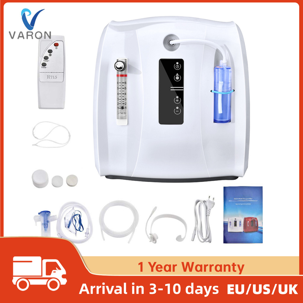 AUPORO Oxygen Concentrator 1-6L/min Adjustable Portable Oxygen