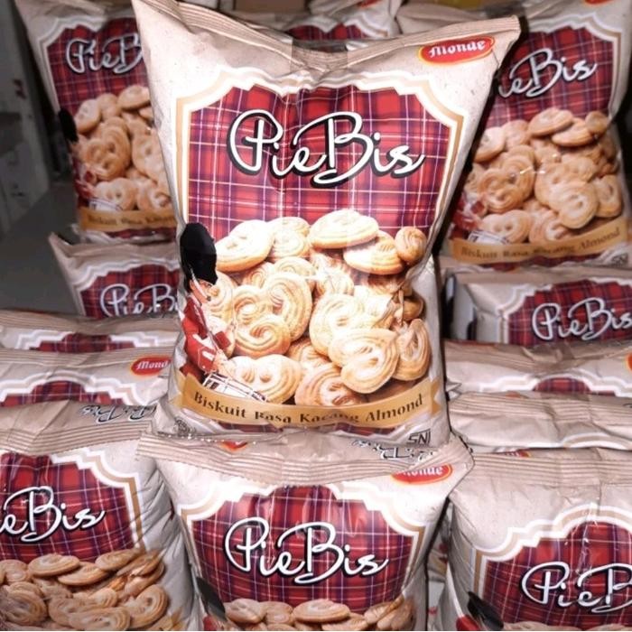 

New 10pcs MONDE PIE BIS Biskuit rasa kacang almond ( 10 x 40gr )