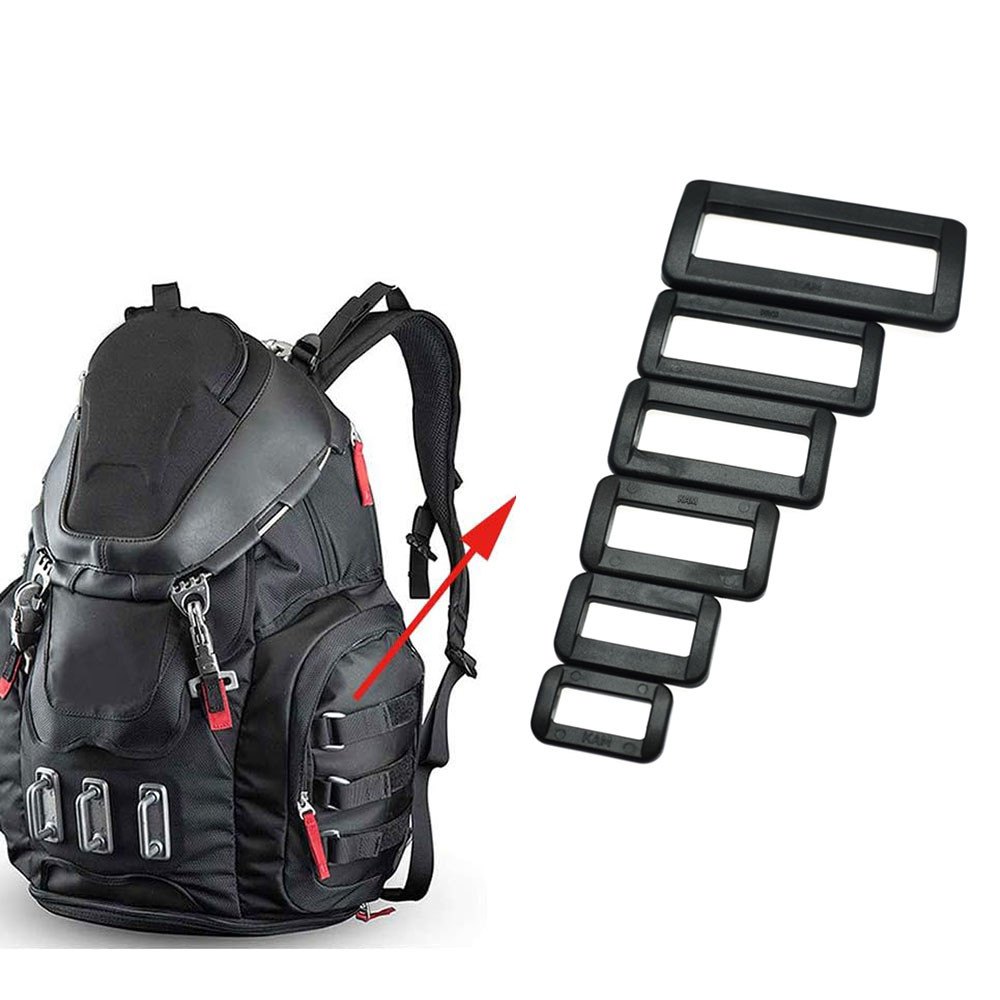 

10Pcs Loops Looploc Side Release Buckles Plastic Rectangle Rings Backpack Strap Bag Parts