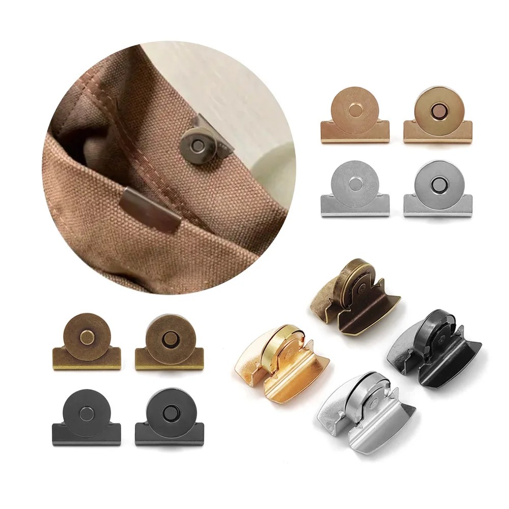 

5 Pairs Of Magnetic Clip Magnetic Snap Buttons Seamless Buttons For Diy Handbags, Clothing, Wallets,