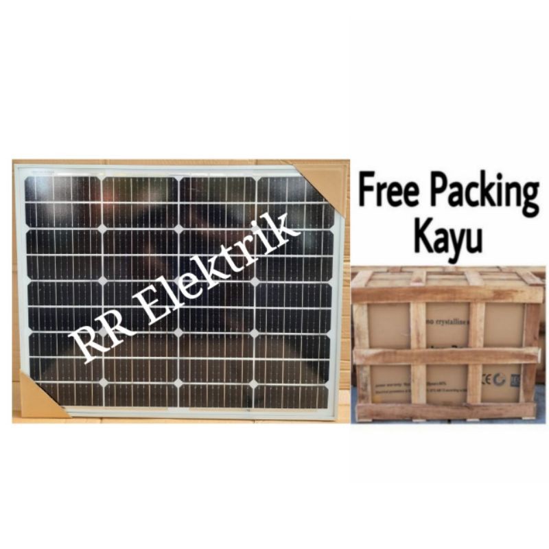 TerbaikTerlarisNIh- Solar Panel Solar Cell Panel Surya 60wp Mono 60 wp Monocrystalline