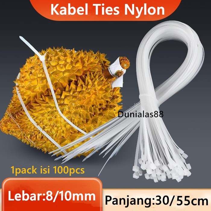 

HOT SALE! Kabel Ties Lebar 8mm 10mm Panjang 300mm 550mm Cable Tie Nylon 1pack 100pcs