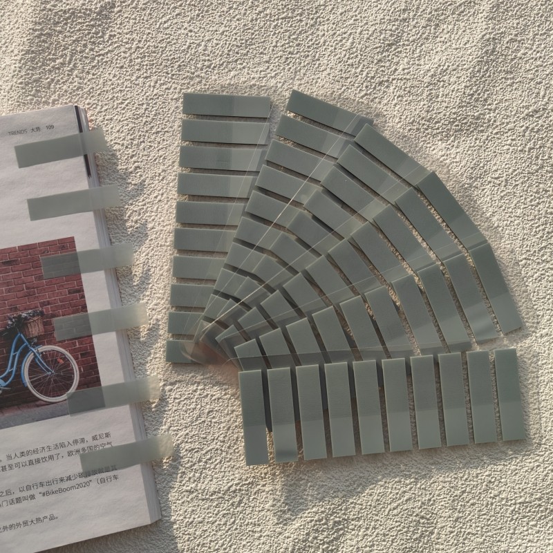 

1200 Sheets Stickers Transparent Sticky Notebook Pads Notepads Clear Bookmark Read Book Stationery