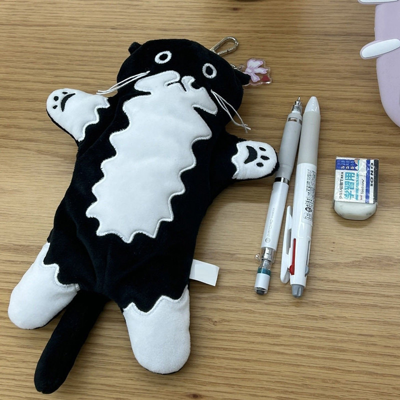 

Plush Pen Case Cow Cat Stationery Storage Bag Cute Neutral Korean Stationery Kawaii Bag Pencil Pouch