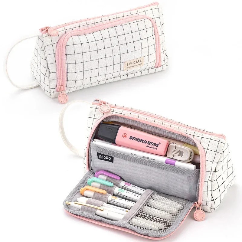 

Child Stationary Pen Pencil Storage Bag Pen Bag Multi Layer Large Capacity Cosmetic Travel Storage