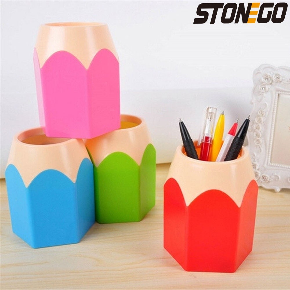 

Stonego Makeup Brush Pen Holder Vase Pencil Pot Stationery Storage Box (Not Included Accessories)