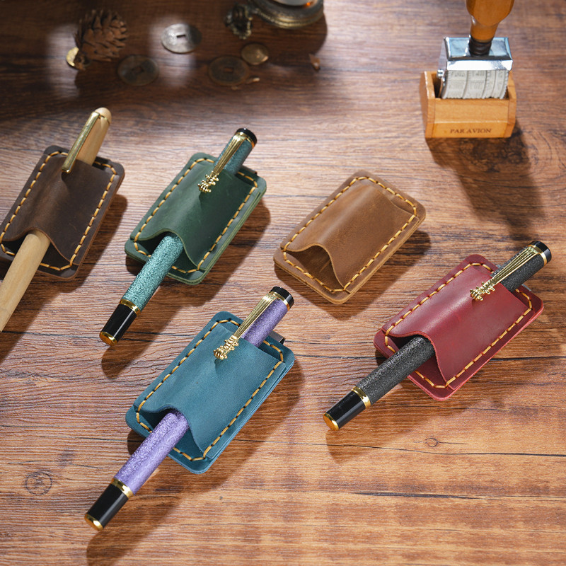 

Simplenote Metal Leather Pencil Holder Brass Stainless Steel Clip For Notebook Planner Creative