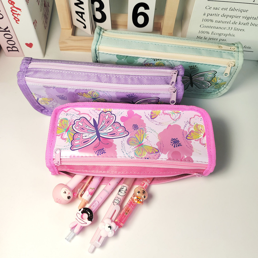 

1Pc Dream Butterfly Student Pencil Case, Stationery Storage Bag, School Gifts, School Supplies Are