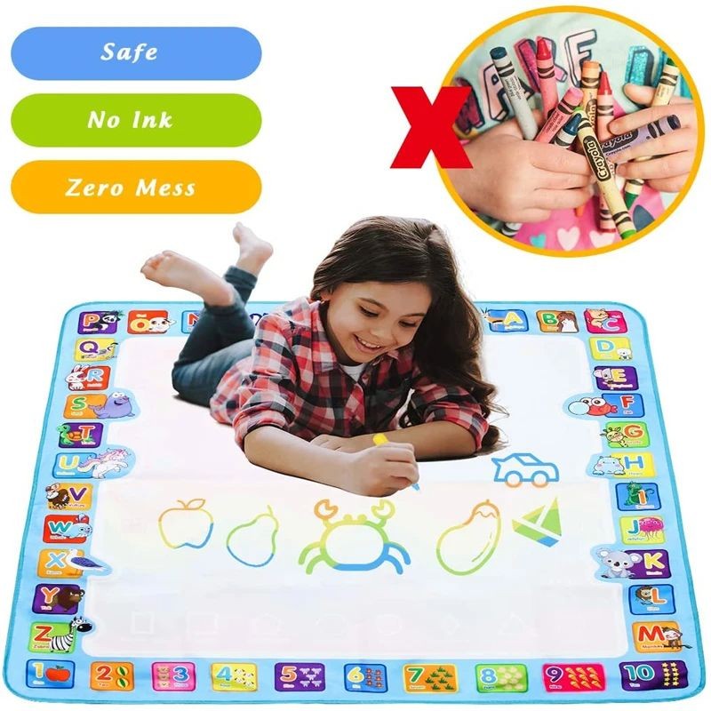 

Coolplay Magic Water Drawing Mat Coloring Doodle Mat With Magic Pens Montessori Toys Painting Board