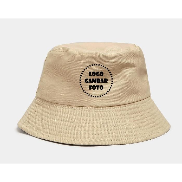 Capbro- Topi Bucket Hat Premium Sablon Custom Satuan Full Warna