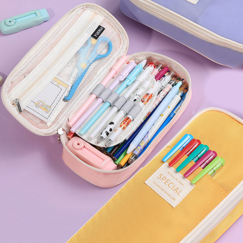 

Kawaii Pencil Cases Large Capacity Pencil Bag Pouch Holder Box For Girls Office Student Stationery