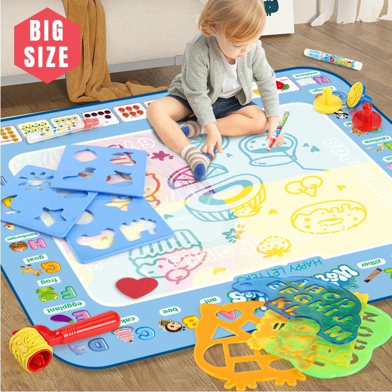 

100X80Cm Water Doodle Mat Magic Drawing Doodling Mat Coloring Mat Drawing Board Educational Toys For