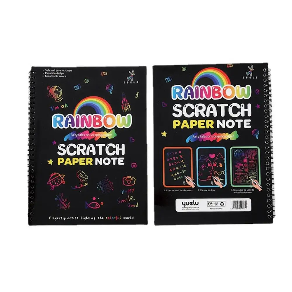 

Scratch Paper Art Set Rainbow Magic Scratch Paper Kids Scratch Off Art Crafts Kit Drawing Painting