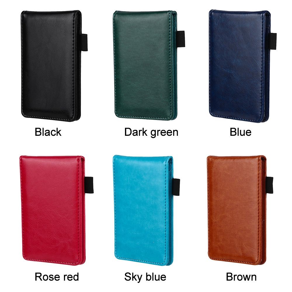 

Leather Mini Pocket Notebook Multifunction A7 Planner Daily Memos Note Book Refills Work Notepad
