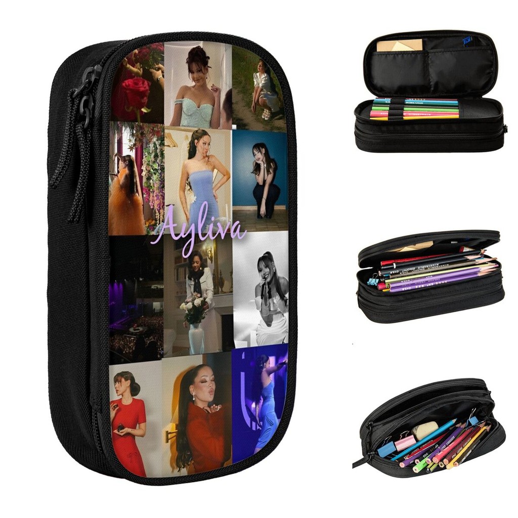 

Ayliva Liebe Tour 2024 Fan Gift Pen Box Double Layer Large Capacity Kids Pencil Case Stationery