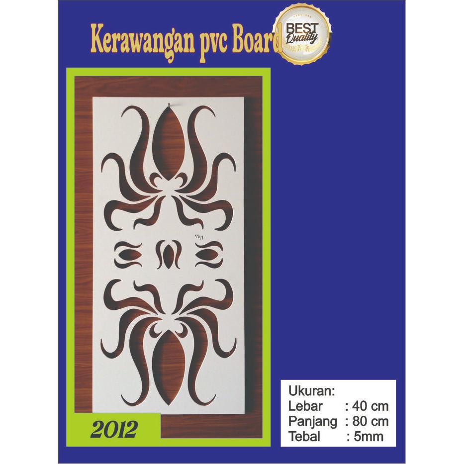 JTTOP" KRAWANGAN PVC BOARD / ORNAMEN PVC FOAM BOARD TEBAL 5MM /PARTISI
