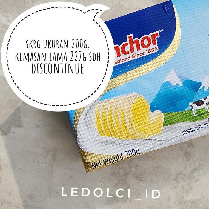 

MURAH! BUTTER ANCHOR SALTED 227 GRAM MENTEGA ASIN ANCHOR 227 GRAM