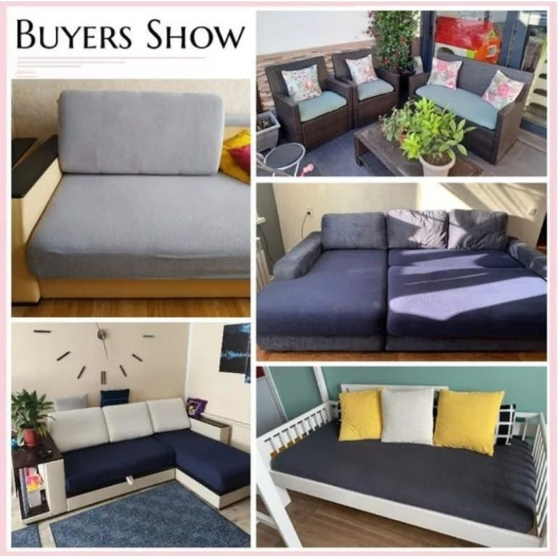 Ruparupa Craft Sarung Dudukan Sofa Elastis 1.2.3 / Cover Dudukan Sofa