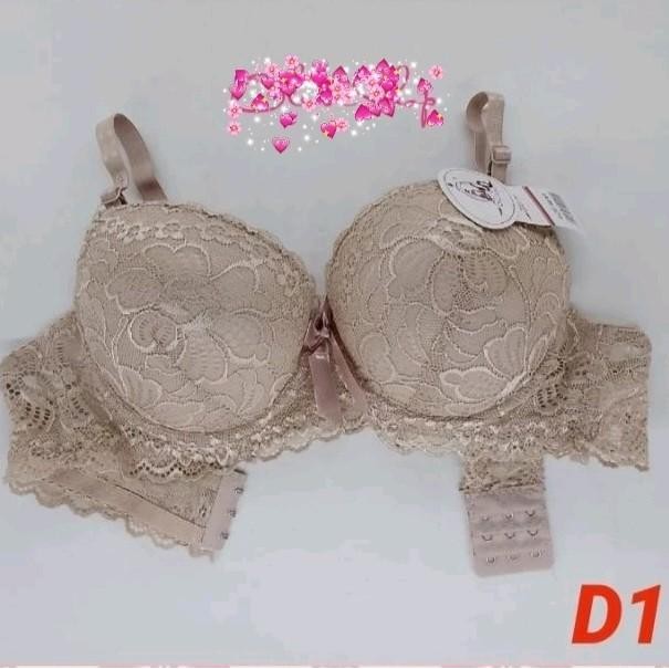 Aluna- Bh Kawat Busa Tebal Kait 3 Push Up Super Montok Cup Bwanita