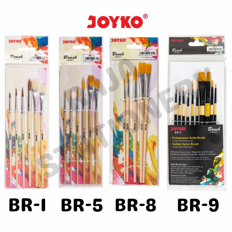 

JOYKO BRUSH SET ACRYLIC / SET KUAS LUKIS CAT AKRILIK AIR POSTER MURAH BERKUALITAS - RAJA BIGBOX