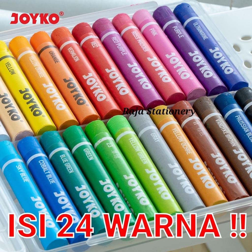 

JOYKO CRAYON OIL PASTEL / KRAYON MINYAK JOYKO 24 WARNA OP-24CR MURAH BERKUALITAS - RAJA BIGBOX