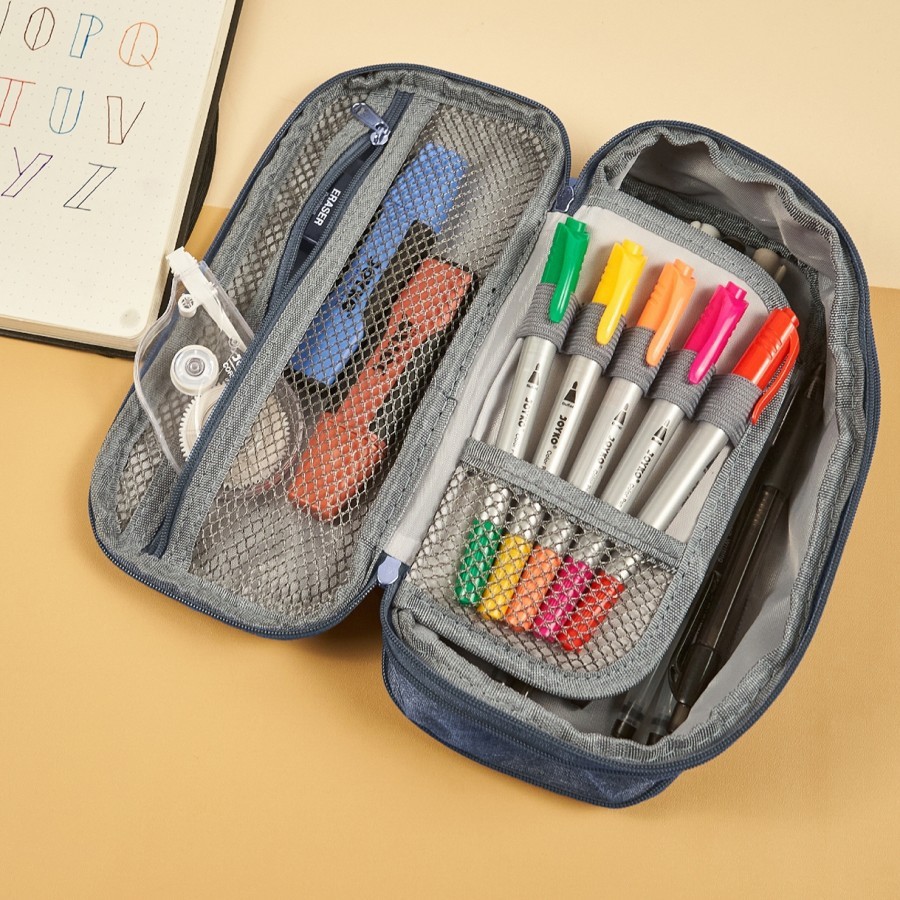 

JOYKO PENCIL CASE / TEMPAT PENSIL KOTAK ALAT TULIS RAPI PC-5004 WARNA WARNI MINIMALIS PC-5004 - RAJA BIGBOX