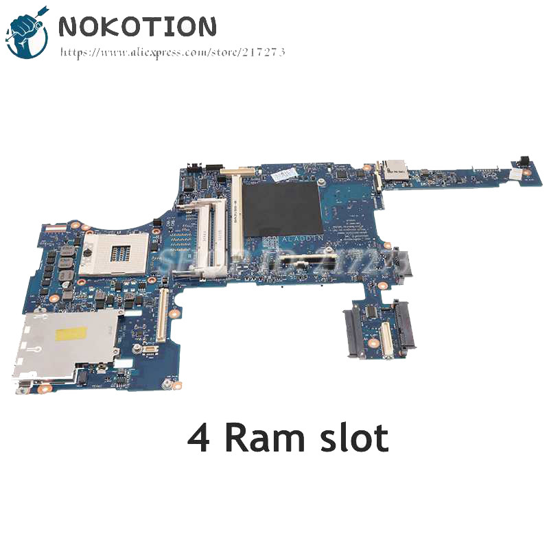NOKOTION For HP Elitebook 8770W 8770P Laptop Motherboard 688746-001 688746-601 4 Ram slot DDR3 with 