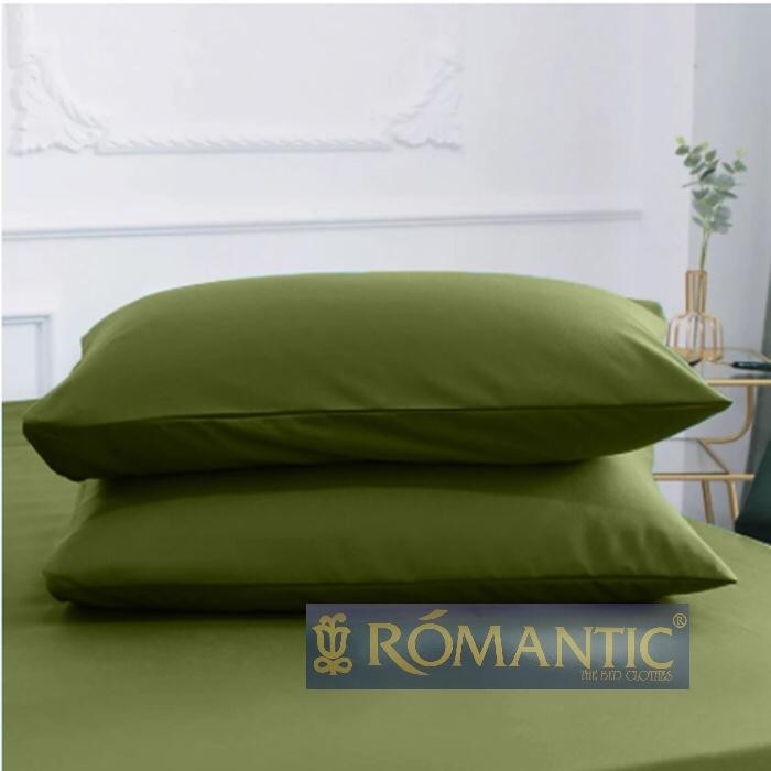 Premium Sprei Hijau Army Emboss Katun Jepang Disperse Seprai Nikah Dingin Lembut Microfiber Home