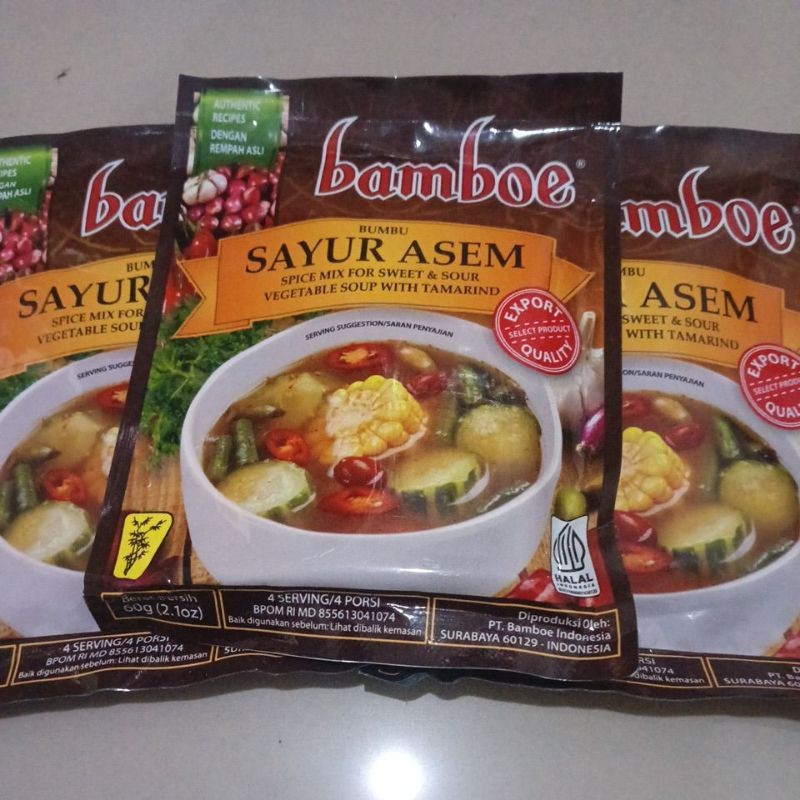 

Bamboe Bumbu Instant SAYUR ASEM 60g Export Quality