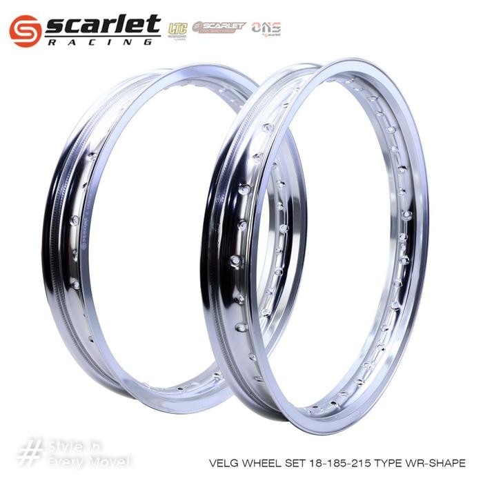 Scarlet Racing - Velg Pelek Motor Rim Motorcycle Alloy Ring 18 185 215 WR SHAPE