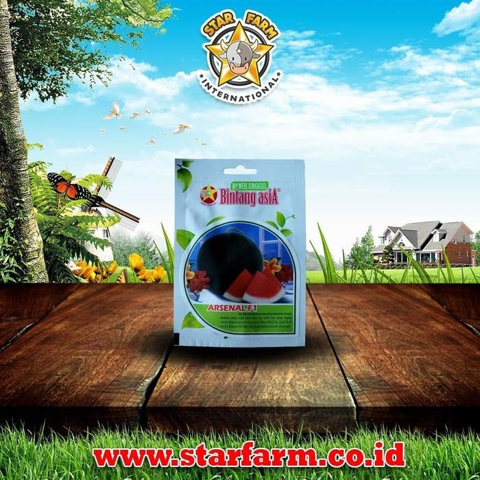 <<<<<] Benih Semangka Merah Hibrida Non Biji ARSENAL F1 - Star Farm