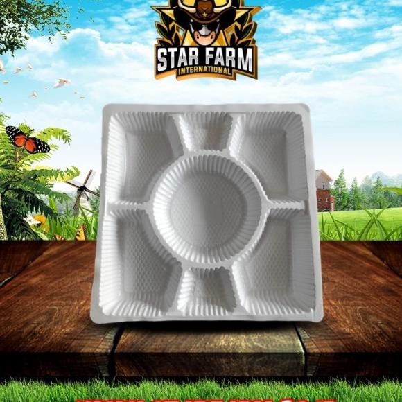 ] Plastik Mika Nasi 7 sekat (20x20cm)