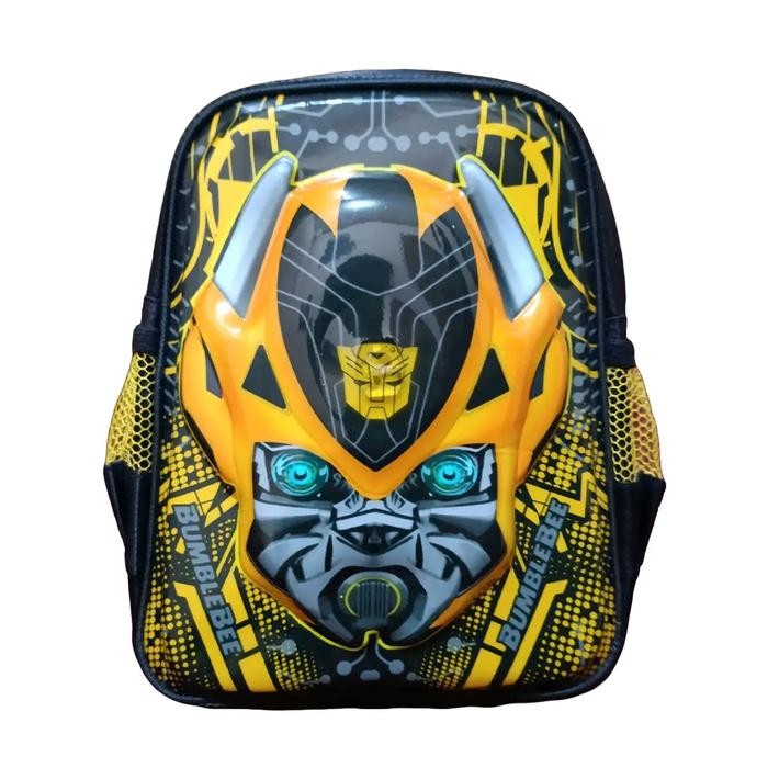 TERBARU Tas Anak Bumblebee Sekolah PAUD 3D Timbul Ransel Anak Laki-Laki Sudah LED Fashion - Prada