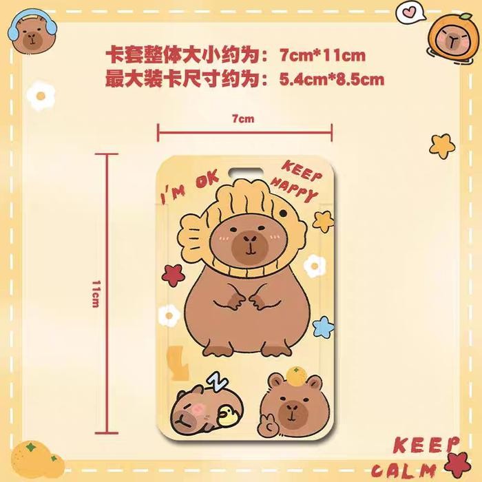 

Lanyard ID Card Holder Kalung Capybara Lucu / Cute Card Holder / Tempat Kartu