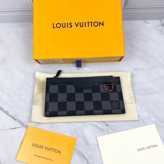 

CARD HOLDER DOMPET KARTU LV8008 GRAPHITE LEATHER MIROR