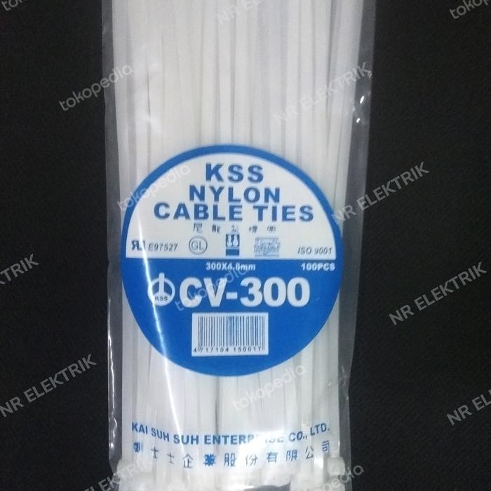 

KSS NYLON CABLE TIES CV-300/ 30CM X 4,8MM - Putih