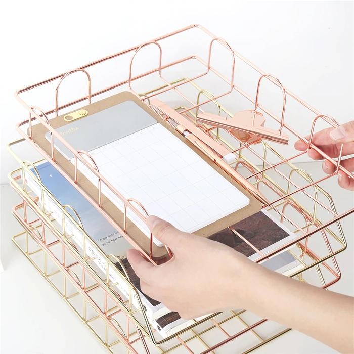 

Rak Kertas Minimalis / Rak Dokumen / Document Tray Stackable