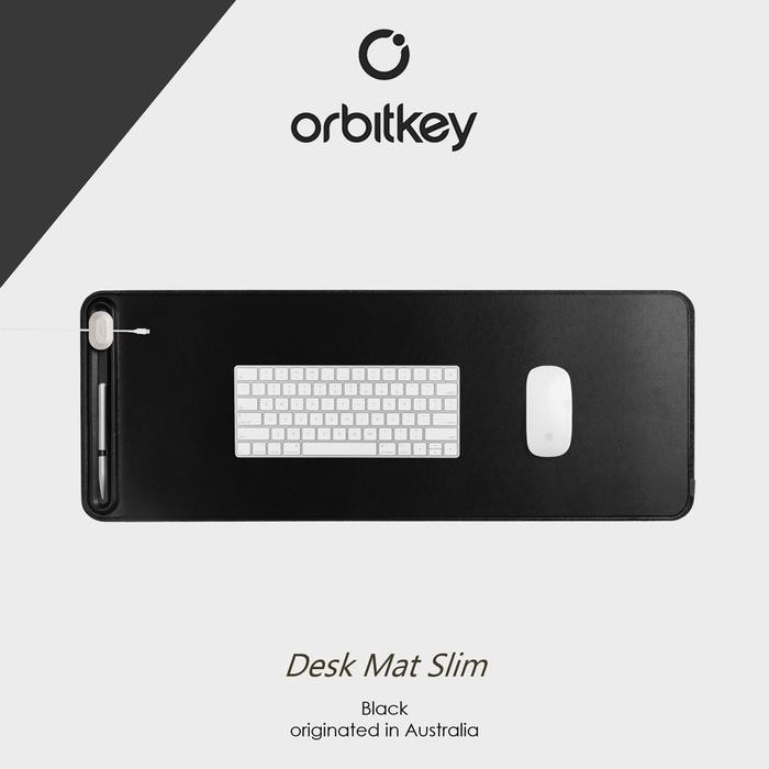 

Orbitkey Desk Mat Slim Premium Leather Hitam / Stone Original