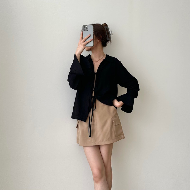 [READYY] Misschic - Nova Top Polo Linen Nyaman Stylish