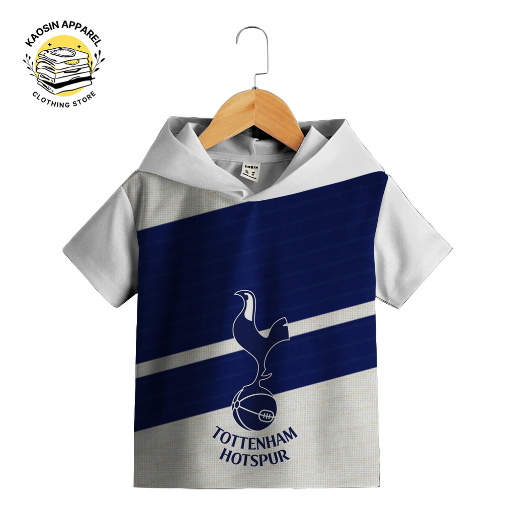 Baju Kaos Hoodie Anak Lucu Imut Animasi Tottenham Hotspur S5 Gambar 3D Bisa Custom