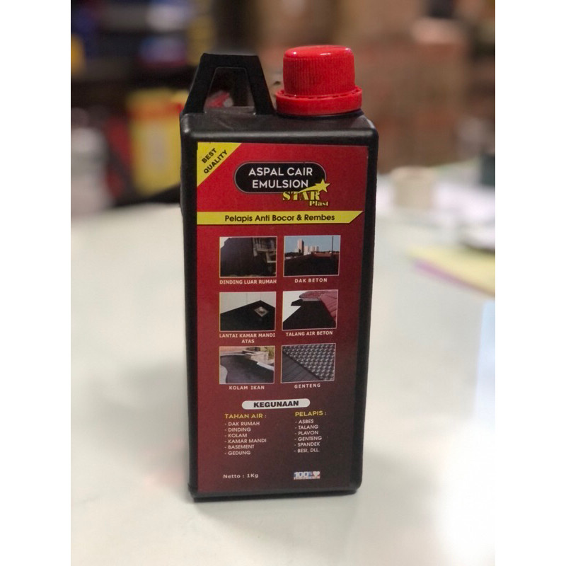 Aspal Cair Emulsion Aspal Anti Bocor Aspal Anti Rembes 1 kg