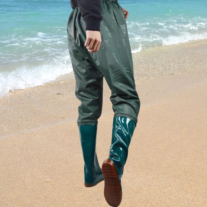 Sepatu Boot Celana Sawah Panjang Anti Air Sepatu Keong Elastis 110cm