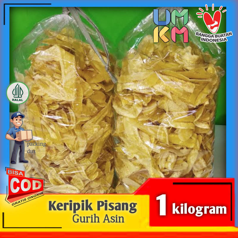 

keripik pisang original 1kg / keripik pisang asin 1kg
