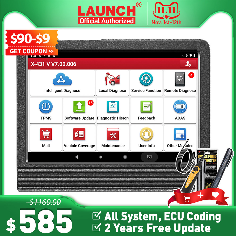 LAUNCH X431 PRO V V4.0 Automotive Diagnostic Tools 8inch ALL System