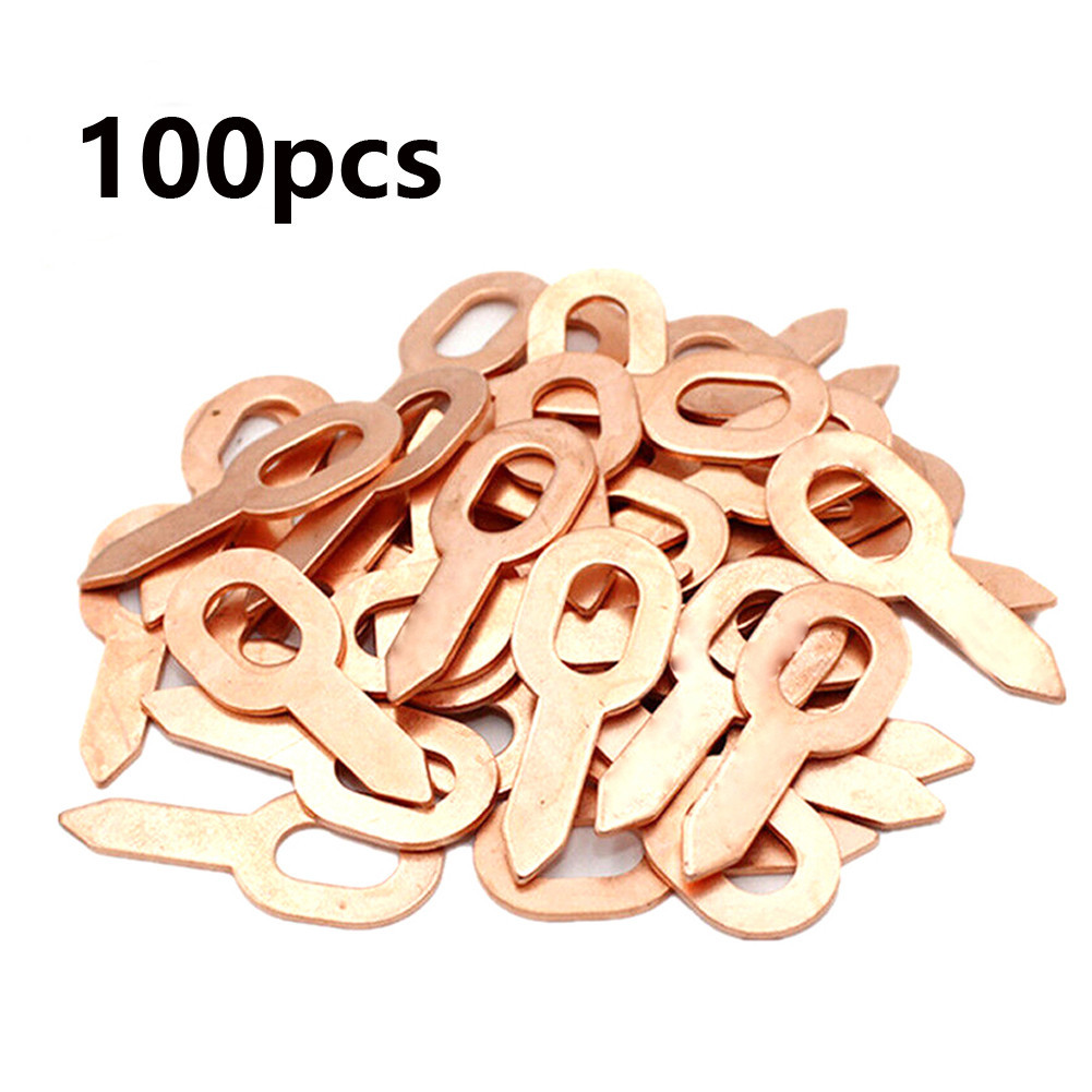 100pcs Car Dent Puller Straight Pull Rings For Spot Welding Welder
