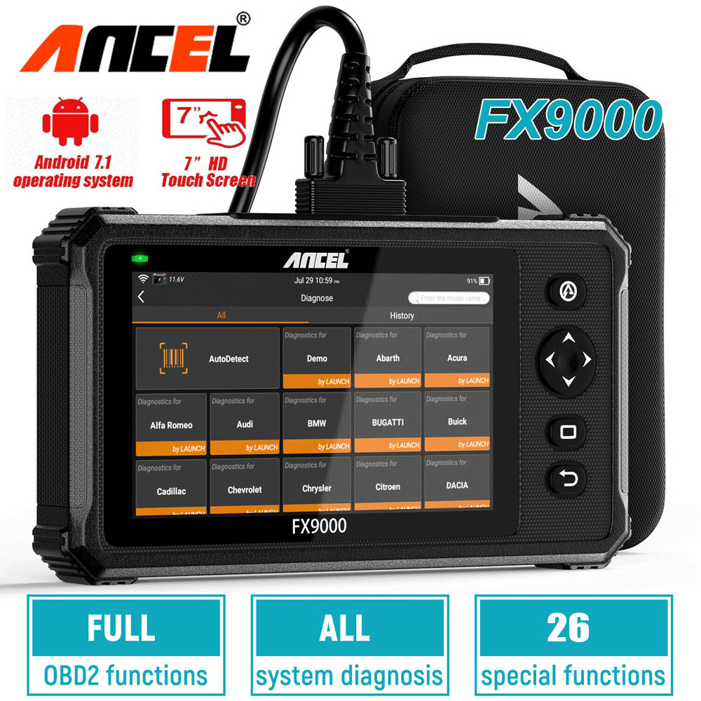 ANCEL FX9000 Car Scanner Full System OBD2 Scanner WIFI Diagnostic