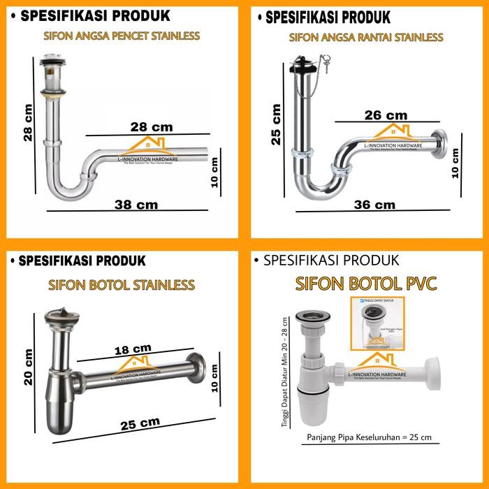 Paket Kran Air Wastafel Cuci Tangan Keran Shower Selang Anyam Stainles